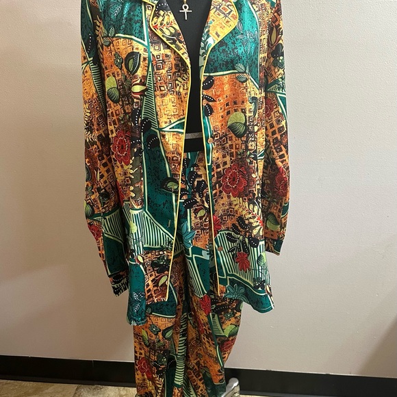 Colorful Patchwork Pants Set - Picture 2 of 2